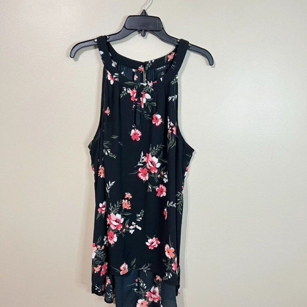 Torrid size 1 black tank top tunic